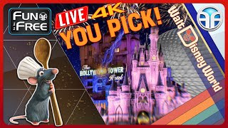 🔴 LIVE: Disney World Orlando – YOU Pick! (Magic Kingdom, EPCOT or Hollywood Studios) [4K]
