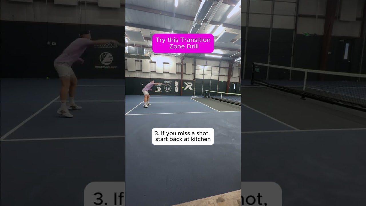 The transition zone drill Grab your Adidas pickleball gear and save with code CINCOLA10 visit: