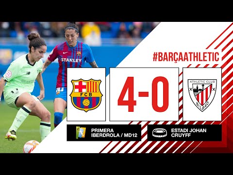 ⚽ RESUMEN I FC Barcelona 4-0 Athletic Club  I J12 Primera Iberdrola 2021-22