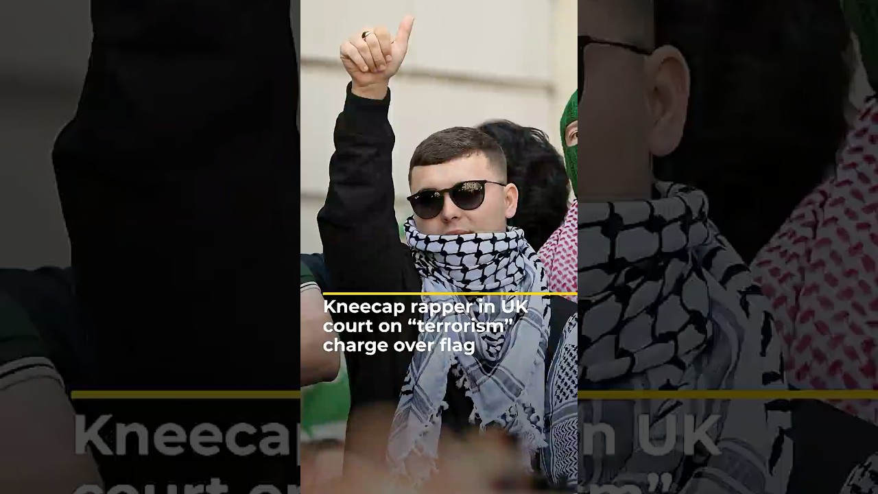 Kneecap rapper in UK court on “terrorism” charge over flag | AJ #shorts