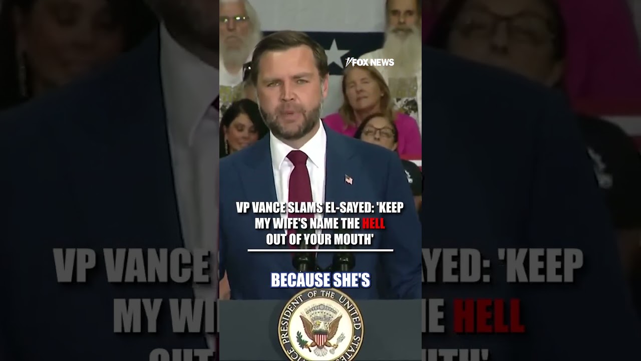 Vance SLAMS El-Sayed: ‘Keep my wife’s name the HELL out of your mouth’ #shorts #foxnews #news #us