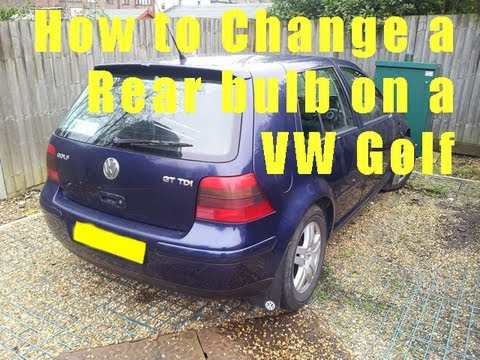 VW Golf IV -  Outer Tail Light Bulb Replacement