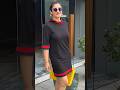 Raveena Tandon Spotted In Mumbai In A Cute Black Dress