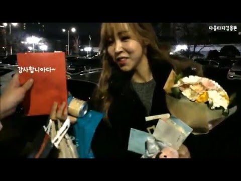 151226 마마무 KBS연예대상 퇴근길