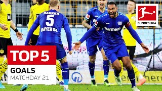 Top 5 Goals • Matchday 21 — 2021/22