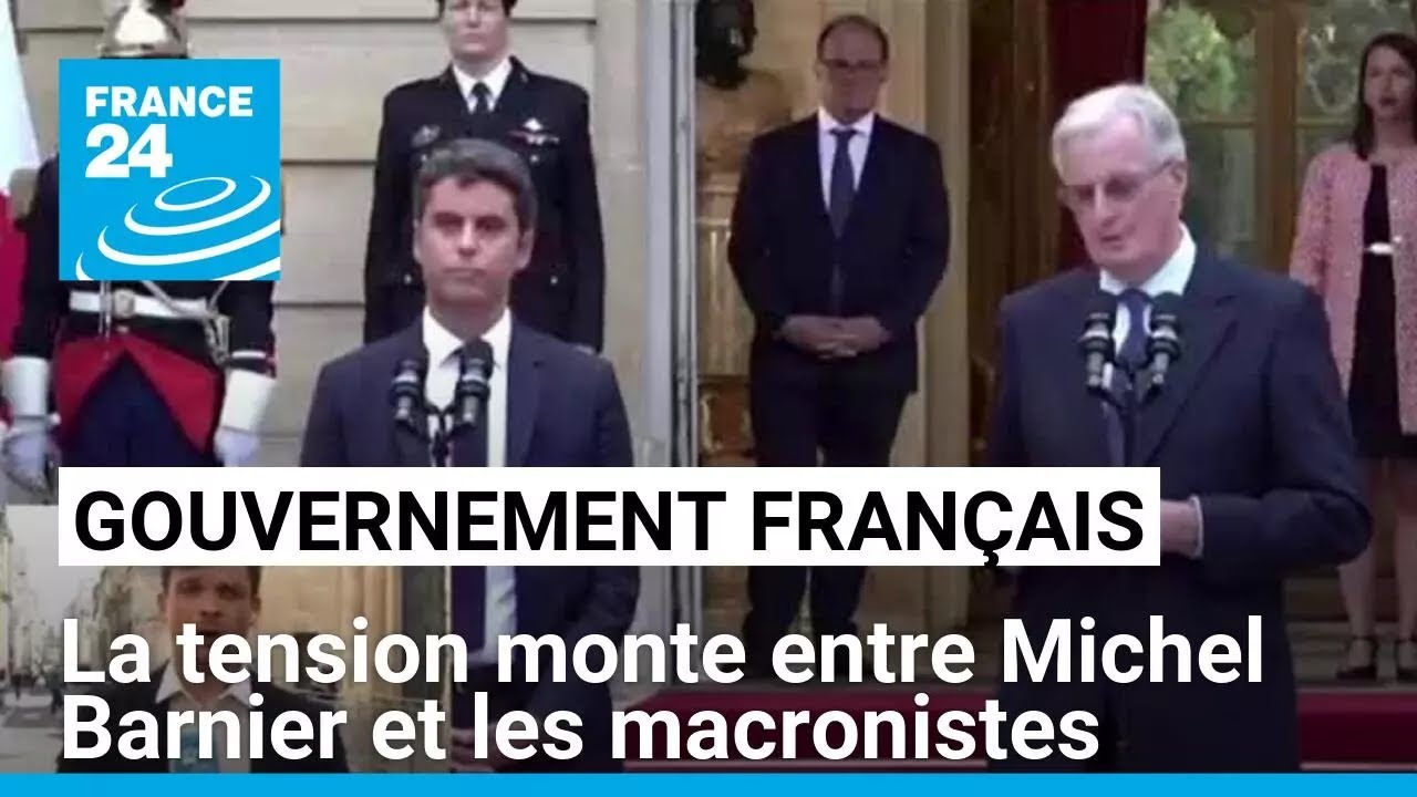 Gouvernement : la tension monte entre Michel Barnier et les macronistes • FRANCE 24