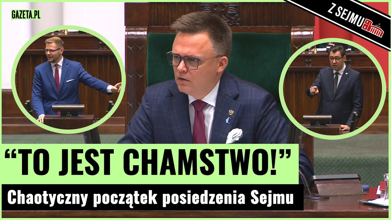 Chaos na posiedzeniu Sejmu. Awaria systemu i żarty Hołowni | Gazeta.pl