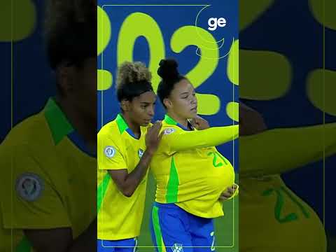 DUDINHA FECHA A GOLEADA PARA O BRASIL | COPA AMÉRICA FEMININA DE FUTEBOL | #shorts | sportv