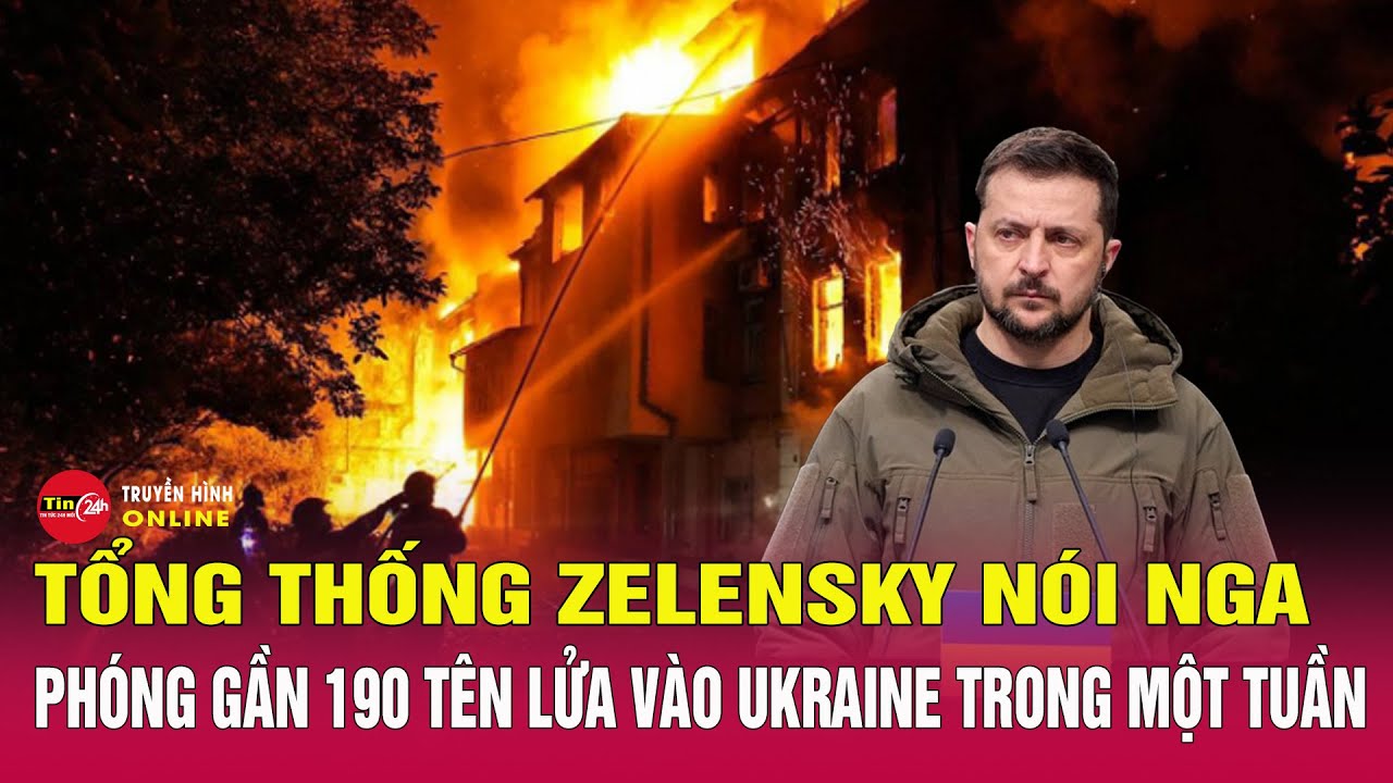 Ông Zelensky nói Ukraine hứng gần 190 tên lửa Nga trong một tuần | Tin thế giới mới nhất 26/3
