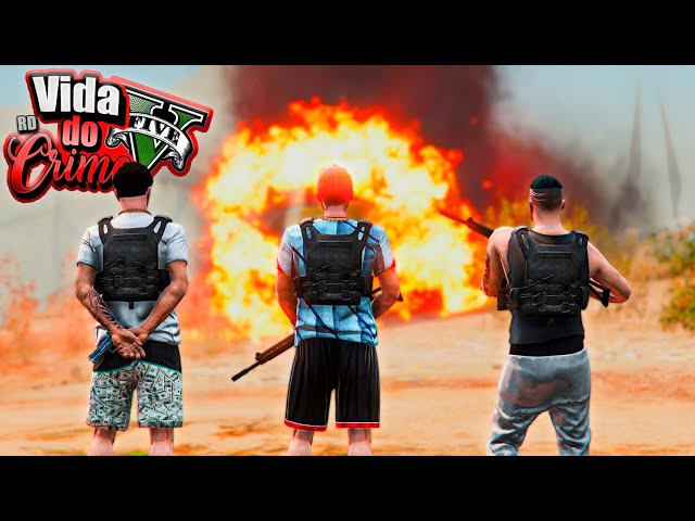 GTA V : VIDA DO CRIME - NÃO VÃO AGUENTAR, A FAVELA DA ÁGUA VAI CAIR! - EP.72
