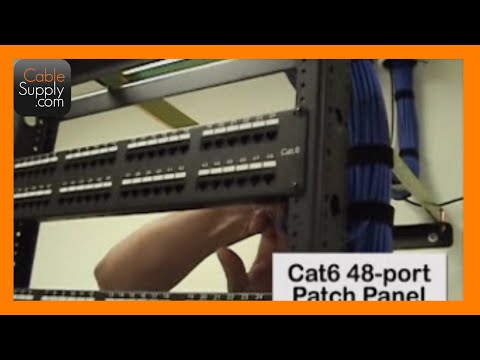 Installing Cable and Terminating a Patch Panel (Part 1 of ... rj45 keystone wiring diagram 