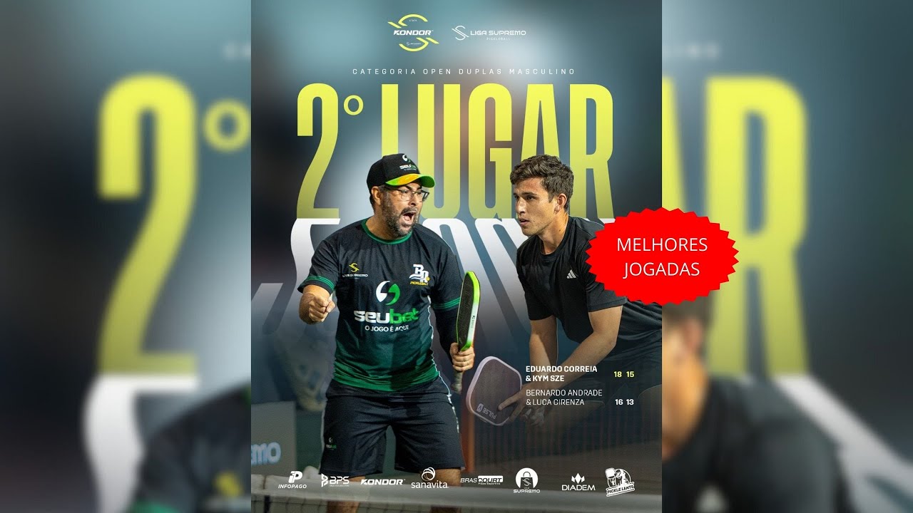 FINAL DUPLA MASCULINA ETAPA LIGA SUPREMO DE PICKLEBALL BELO HORIZONTE (MELHORES JOGADAS)