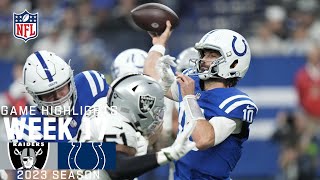 Las Vegas Raiders vs. Indianapolis Colts | 2023 Week 17 Game Highlights