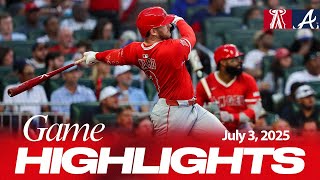 Angels vs. Braves Game Highlights (7/3/25) | MLB Highlights