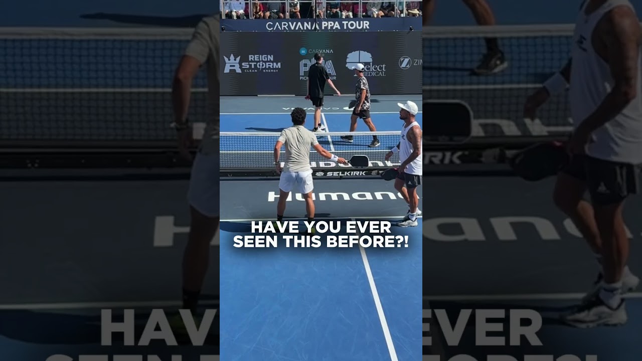 We still aren’t really sure what happened in this pickleball point?😳