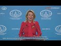 Moscow | UKRAINE-CRISIS | Russian foreign ministrys Zakharova holds weekly briefing | News9  - 01:08:01 min - News - Video