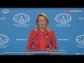 Moscow | UKRAINE-CRISIS | Russian foreign ministrys Zakharova holds weekly briefing | News9
