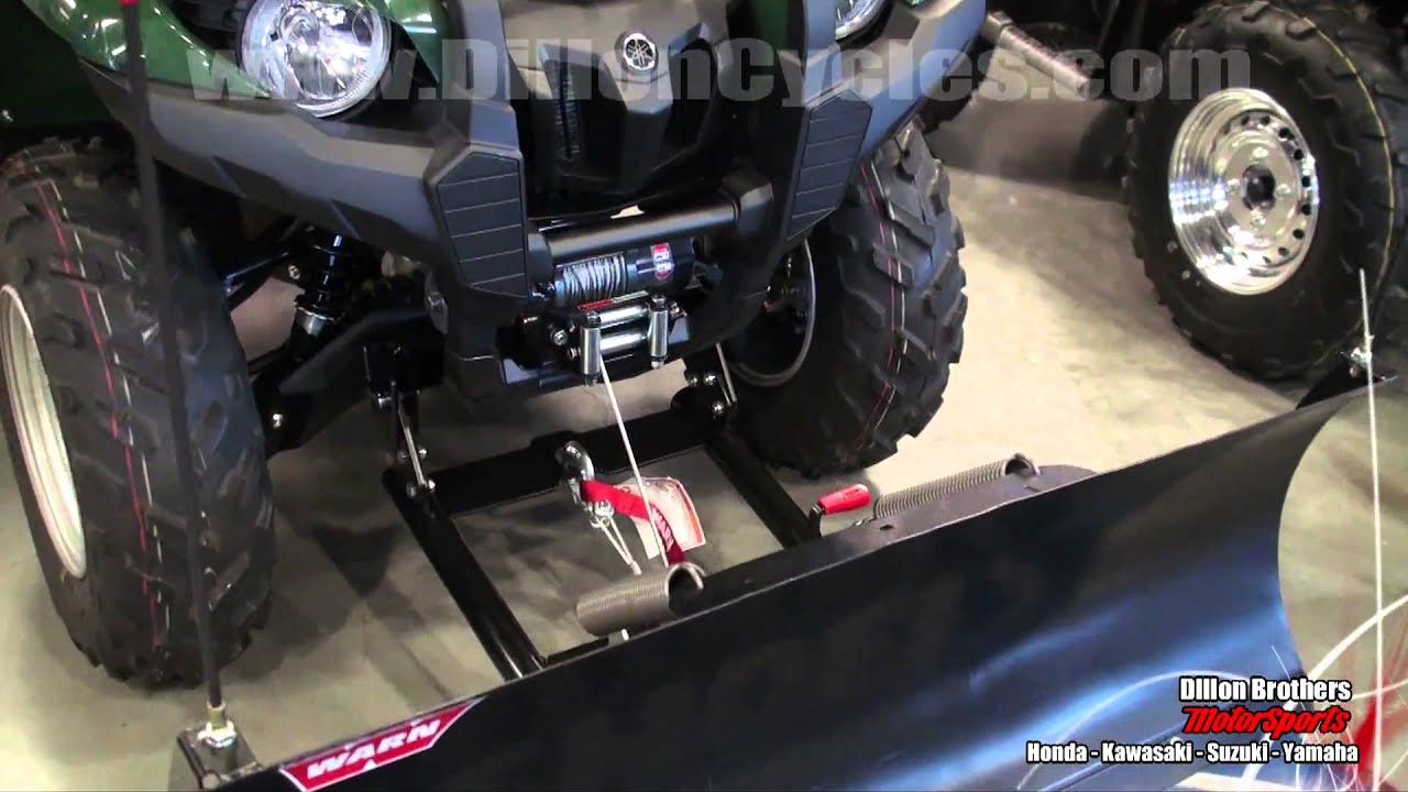 Warn Winch & Plow Blade demonstration - Yamaha Grizzly 550 ... grizzly 350 wiring diagram 