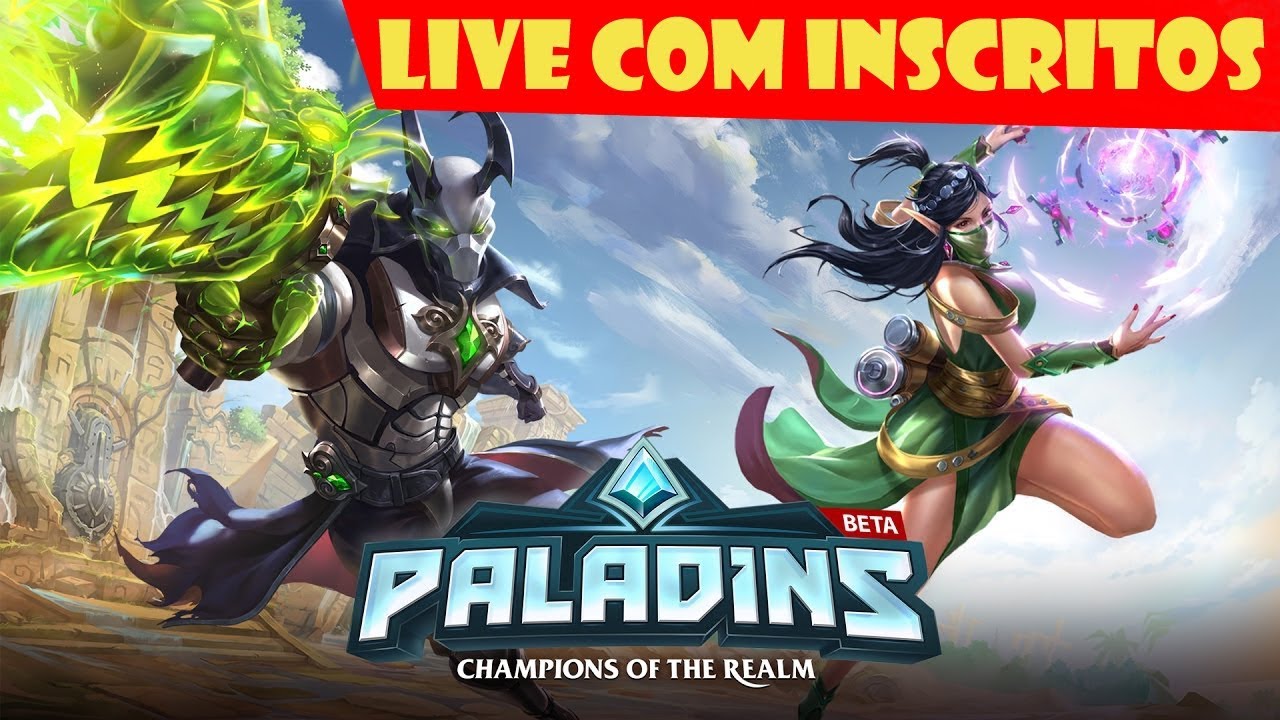LIVE DE PALADINS COM INSCRITOS - NO PC - Gameplay do Boy