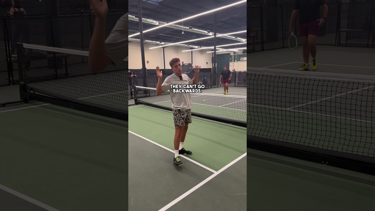 The Perfect Time to Lob the Opponents in Pickleball! #pickleball #pickleballtips