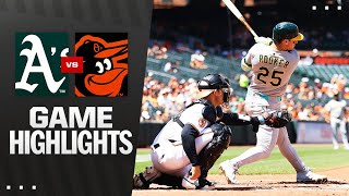 Athletics vs. Orioles Game Highlights (8/10/25) | MLB Highlights