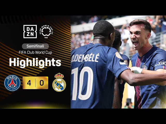 PSG DEVASTANTE, poker e finale Mondiale: PSG-Real Madrid 4-0 | FIFA CWC | DAZN Highlights