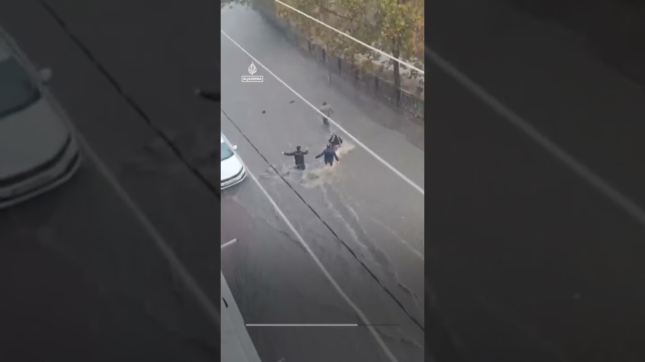 Woman rescued after being swept away by Istanbul flash flood