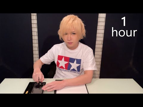 【鬼龍院】書き初め用に墨を磨る動画1時間