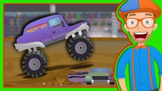 Monster Trucks for Children with Blippi | The Monster Truck Song