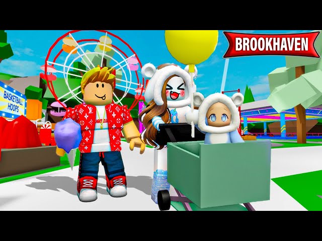 PORTO MIO FIGLIO AL PARCO GIOCHI NUOVO DI BROOKHAVEN ROBLOX!