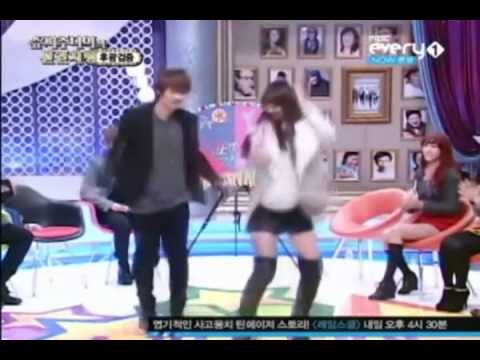 Super Junior Eunhyuk dancing with Sistar
