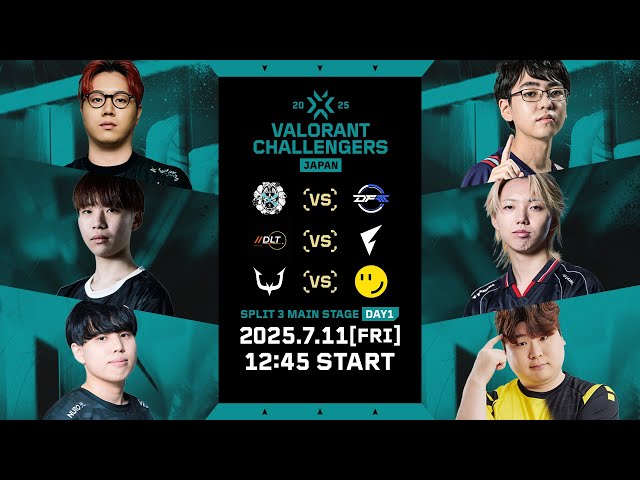 VALORANT Challengers Japan 2025 Split 3 Main Stage Day 1