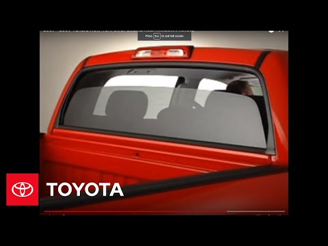 2007 Toyota tundra rear sliding window