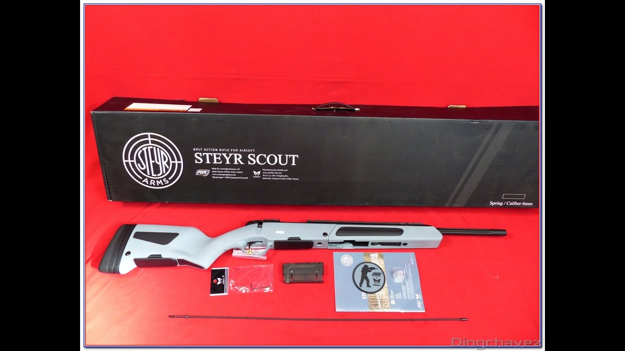 Airsoft - Steyr Scout shooting tests