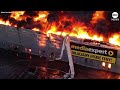 Massive fire destroys Polish shopping center  - 01:27 min - News - Video
