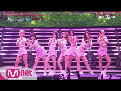AOA - 'Heart Attack(심쿵해)' M COUNTDOWN - FEELZ in NY 150815 EP.438