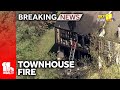 Fire engulfs Belcamp townhouse