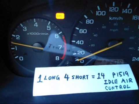 Honda 2002 accord yellow warning check engine light