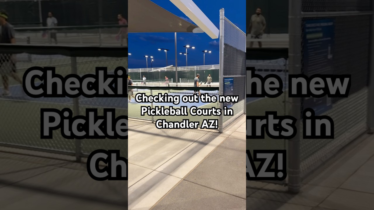 Checking out the brand new courts here in Chandler AZ! Excited to see Pickleball continue to grow!