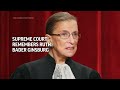 Supreme Court remembers Justice Ruth Bader Ginsburg  - 02:29 min - News - Video