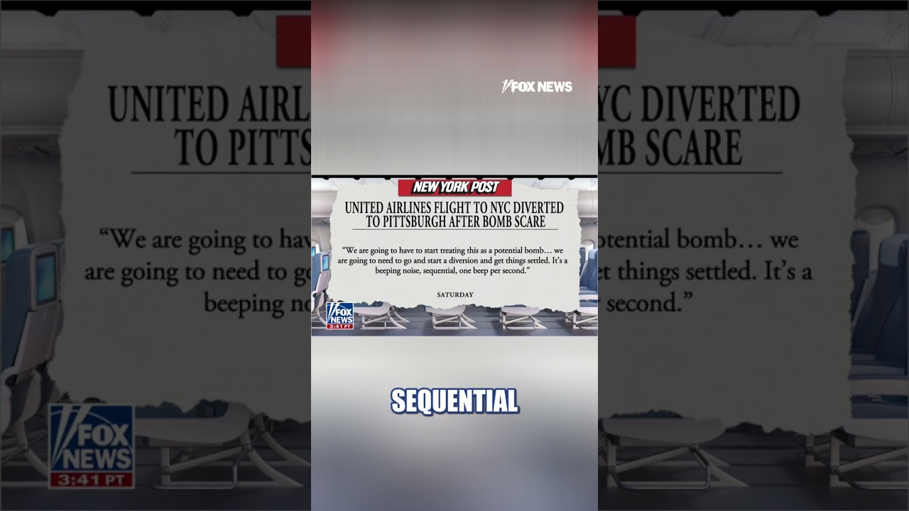 NEW: United Airlines flight diverted after bomb scare #shorts #news #foxnews #us