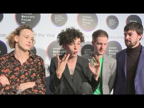 The 1975 front man wears a catsuit to Mercury Awards