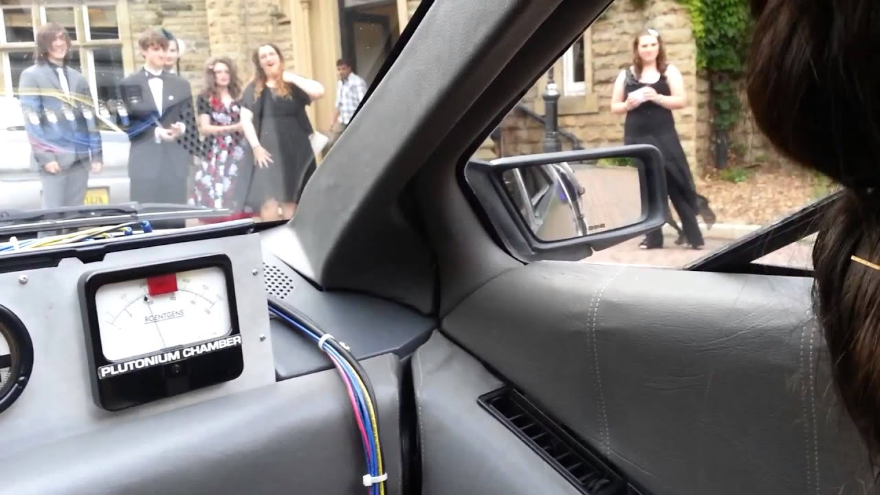 Dropping off a friend in my Delorean Time Machine - YouTube