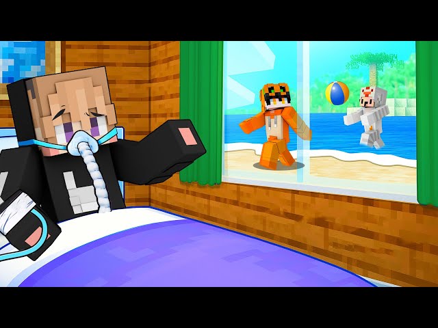 AKU SAKIT DAN TIDAK ADA TEMANKU YANG PEDULI DI MINECRAFT!!