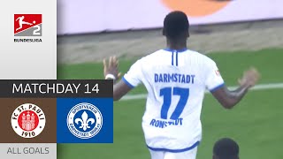 Contested draw | FC St. Pauli — Darmstadt 98 1-1 | All Goals | Matchday 14 – Bundesliga 2 — 2022/23