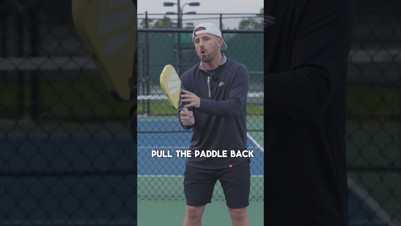 💡Pickleball Tips for a Better DRIVE 5/6….Try rotating your inside thumb to the ground as you pull