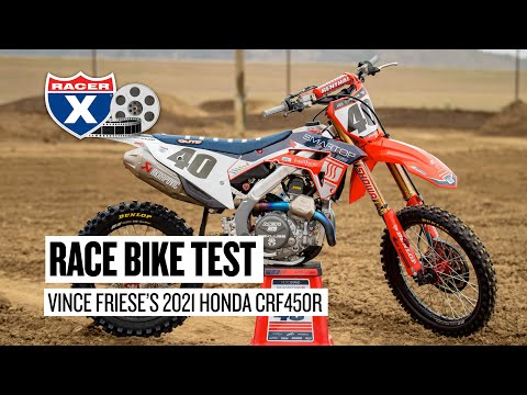 Testing Vince Friese’s 2021 Honda CRF450R Race Bike