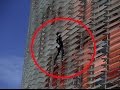 Watch : Man climbs Barcelona skyscraper without harness