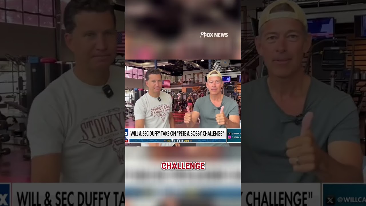 WATCH: Will Cain and Sean Duffy take on the 'Pete & Bobby Challenge' #fitness #shorts #challenge