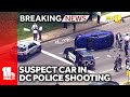 Car sought in DC police shooting crashes in Maryland